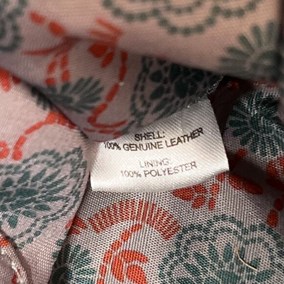 Hobo the Original Brown Leather Shoulder Bag Full Zip Paisley Lining Indie Y2K - Picture 6 of 13